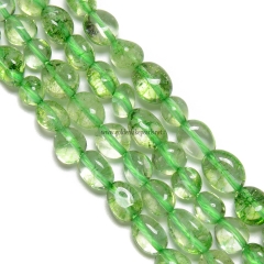 Dyed Dark Green Color Clear Quartz Nuggets, Approx 6x8~8x10mm, Approx 38cm/strand