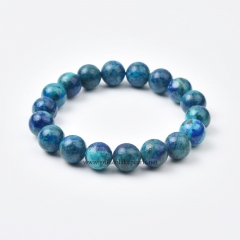 Chrysocolla Plain Rounds Stretch Bracelets, Approx 8-12mm, Sell by Piece