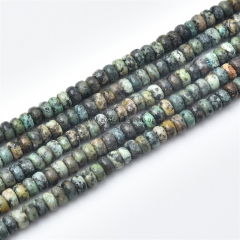 African Turquoise Plain Rondelles, Approx 2x4mm, Approx 38cm/strand African Turquoise Plain Rondelles, Approx 2x4mm, Approx 38cm/strand