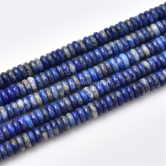 Natural Lapis Lazuli Plain Rondelles, Approx 2.5x6mm, Approx 38cm/strand