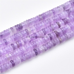 Light Color Amethyst Plain Rondelles, Approx 2.5x6mm, Approx 38cm/strand