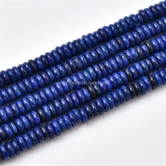 Dyed Blue Sesame Jasper Plain Rondelles, Approx 2.5x6mm, Approx 38cm/strand