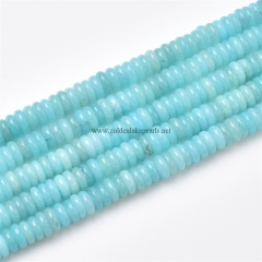 Dyed Amazonite Color Jade Plain Rondelles, Approx 2.5x6mm, Approx 38cm/strand