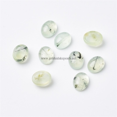 Prehnite Plain Oval Cabochons, Approx 8x10mm(±0.2mm), Sell by Piece