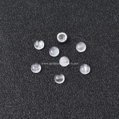 AB Grade Clear Quartz Plain Round Cabochons, Approx 4-8mm(±0.2mm), Sell by Piece