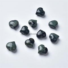 Kambaba Jasper Center-drilled Big Hole Heart Shaped Beads, Approx 10-14mm, Hole Size 2.5mm, Sell by Piece Kambaba Jasper Center-drilled Big Hole Heart Shaped Beads, Approx 10-14mm, Hole Size 2.5mm, Sell by Piece