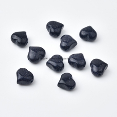Blue Sandstone Center-drilled Big Hole Heart Shaped Beads, Approx 10-14mm, Hole Size 2.5mm, Sell by Piece Blue Sandstone Center-drilled Big Hole Heart Shaped Beads, Approx 10-14mm, Hole Size 2.5mm, Sell by Piece