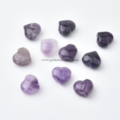 Amethyst Center-drilled Big Hole Heart Shaped Beads, Approx 10-14mm, Hole Size 2.5mm, Sell by Piece Amethyst Center-drilled Big Hole Heart Shaped Beads, Approx 10-14mm, Hole Size 2.5mm, Sell by Piece