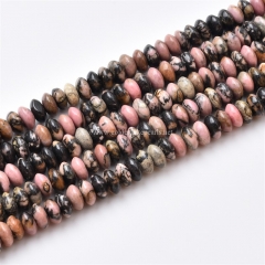 Rhodonite Plain Saucers, Approx 3x6mm, Approx 38cm/strand