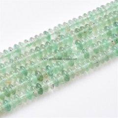 Green Strawberry Quartz Plain Saucers, Approx 3x6mm, Approx 38cm/strand