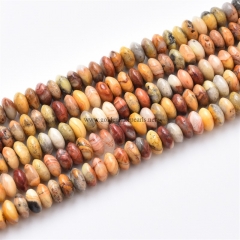 Crazy Agate Plain Saucers, Approx 3x6mm, Approx 38cm/strand