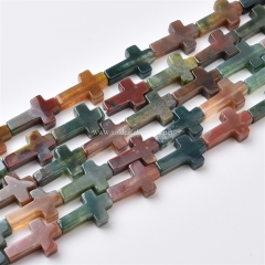 Fancy Jasper Cross, Approx 12x20mm, Approx 38cm/strand