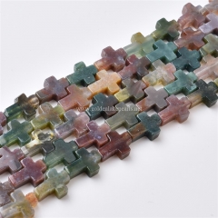Fancy Jasper Cross, Approx 10x14mm, Approx 38cm/strand