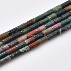Fancy Jasper Tubes, Approx 4x8mm, Approx 38cm/strand