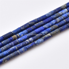 Lapis Lazuli Tubes, Approx 4x8mm, Approx 38cm/strand