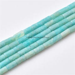 Amazonite Tubes, Approx 4x8mm, Approx 38cm/strand