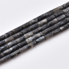 Larvikite Tubes, Approx 4x8mm, Approx 38cm/strand
