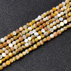 Golden Shell Nugget, Approx 3-3.5mm, Approx 38cm/strand