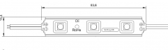 LED module 3 LED 0.72 watts 5050SMD