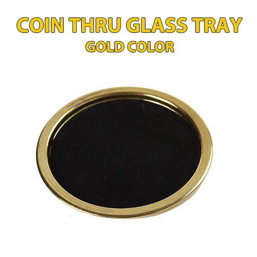 Coin Thru Glass - gold color