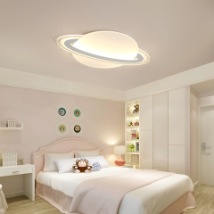 Modern Style Saturn LED Ceiling Lamp for Kid's Room Lighting