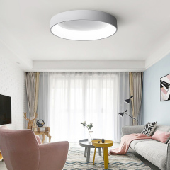 Minimalist LED Flush Mount Ceiling Light Hollowed Large Metal Ceiling Lamp Dimmable for Living Room/Dining Room/Bedroom Room