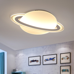 Modern Style Saturn LED Ceiling Lamp for Kid's Room Lighting