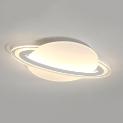 Modern Style Saturn LED Ceiling Lamp for Kid's Room Lighting