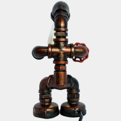 Industrial Style Dimmable 1-Light Rustic Table Lamp For Bedroom Living Room