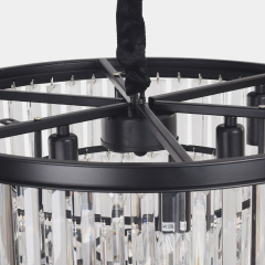 Modern Contemporary 9/6 Lights Crystal Semi Flush Mount Chandelier for Living Room