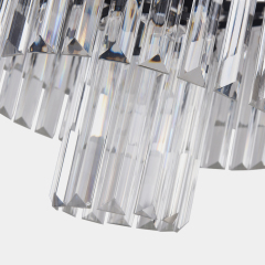 Modern Contemporary 9/6 Lights Crystal Semi Flush Mount Chandelier for Living Room