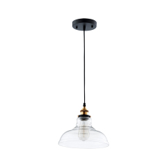 Modern Industrial 1 - Light Single Dome Pendant for Kitchen Island Dining Room