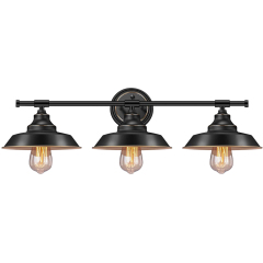 Modern Industrial 3-lights Dimmable Armed Sconce for Bedroom Living Room