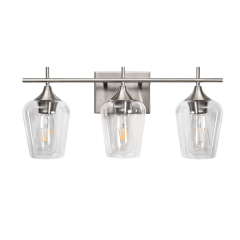Contemporary Modern Home Style 3-Light Wall Lamp Bathroom Vanity Lights for Bathroom/ Entryway/Living Room