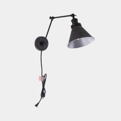 Modern Contemporary Swing Arm Wall Sconce for Bedroom Living Room