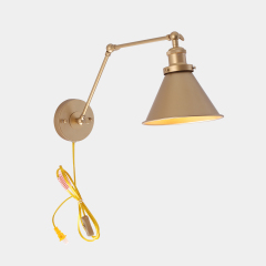 Modern Contemporary Swing Arm Wall Sconce for Bedroom Living Room