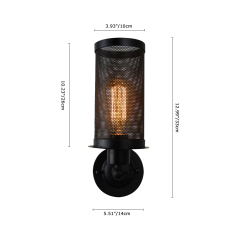 Modern Farmhouse Single Light Wall Sconce Industrial Vintage Vanity Light