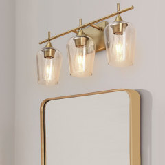Contemporary Modern Home Style 3-Light Wall Lamp Bathroom Vanity Lights for Bathroom/ Entryway/Living Room