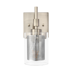 Dimmable Modern Wall Sconce Decorative Armed Bathroom Vanity Light in Black/Nickel Finish for Bedroom/ Living Room