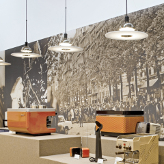Italy Modern Design Pendant Lighting with Plate Diffuser for Restaurant/ Living Room