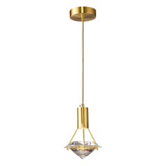 Glam Modern Cluster 1-Liight Pendant Light with Diamond Crystal for Bedroom/ Kitchen /Dining Room