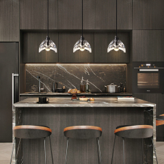 Nordic Style Unique Mini LED Pendant Light Hanging Lights with Glass Bowl Shade for Kitchen/ Bedroom/Bar
