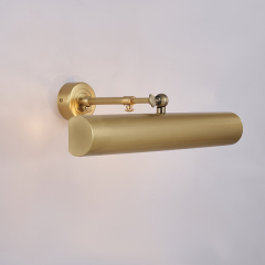Modern Semicircle Wall Sconce Bathroom Vanity Light in Satin Gold for Living Room Hallway Bedroom