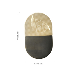 Modern Creative Oval Mini Wall Sconce LED Wall Light Bedroom Bedside Light in Black/ Gold