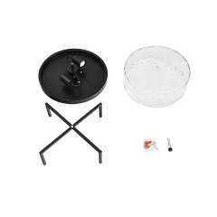 Mid-century Modern Farmhouse Industrial Drum Flush Mount Industrial Seeded Glass Shade Ceiling Light Fixtures