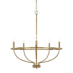 Minimalist Modern 6 Lights Candle Style Empire Chandelier for Living Room Dining Room Kitchen