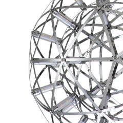 Glam Modern LED Basket Sparkle Starry Chandelier Pendant Light for Restaurant/ Living Room/ Bedroom