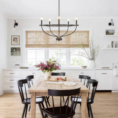 Minimalist Modern 6 Lights Candle Style Empire Chandelier for Living Room Dining Room Kitchen