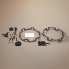 Modern Farmhouse 3/6 Lights Wooden Drum Chandelier for Entryway/Kitchen/Dining Room