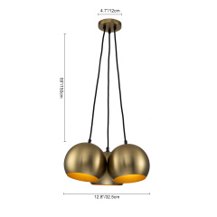 Mid-century Modern Farmhouse Cluster Globes Lantern Pendant Lighting for Living Room/ Dining Room /Kitchen